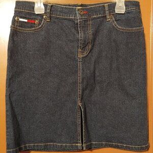 VINTAGE 2003 TOMMY JEANS Tommy Hilfiger BLUE DENIM Skirt Size 11 Juniors Womens